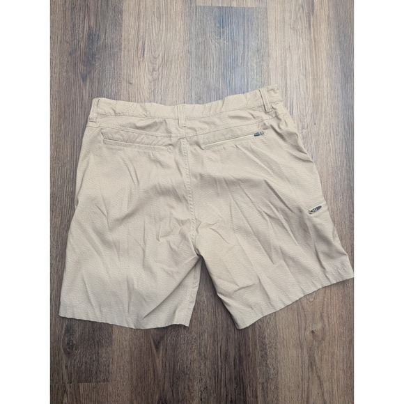 Hawke & Co Shorts Mens 36 Tan Hybrid Performance Tech Golf Outdoors Chino Zipper - Picture 6 of 12